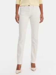 Morgan Jeansy 251-PETROI1 Biały Slim Fit. Białe jeansy damskie Morgan, bez wzorów, z bawełny. Za 239.99 zł.