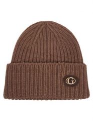 Guess Czapka AW5638 POL01 Brązowy. Brązowe czapki damskie Guess, na zimę, z aplikacjami, z wiskozy. Za 154.99 zł.