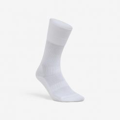 Skarpety siatkarskie Allsix VSK500 mid białe. Białe skarpetki damskie ALLSIX, bez wzorów, z elastanu. Za 34.99 zł.