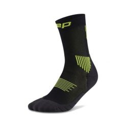 Męskie krótkie skarpety kompresyjne sportowe Core Run do połowy łydki CEP. Czarne skarpety męskie CEP, bez wzorów, z elastanu. Za 79.00 zł.