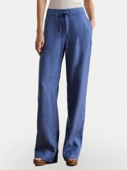 LAUREN RALPH LAUREN Spodnie materiałowe 200735136025 Niebieski Regular Fit. Niebieskie spodnie materiałowe damskie Lauren Ralph Lauren, bez wzorów, ze lnu. Za 828.99 zł.