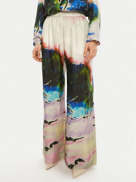 Munthe Spodnie materiałowe Arum 244140524418 Kolorowy Relaxed Fit. Spodnie materiałowe damskie Munthe, bez wzorów, z jedwabiu. Za 839.99 zł.