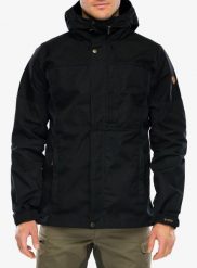 Kurtka softshell Fjallraven Kaipak Jacket. Czarne kurtki sportowe męskie Fjällräven, m, bez wzorów, z bawełny, bez kaptura, trekkingowe. Za 1,199.99 zł.