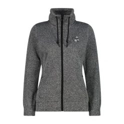 Damska sweter polarowy z dzianiny CMP. Czarne swetry nierozpinane damskie CMP, m, bez wzorów, z dzianiny, bez kołnierzyka, bez ramiączek. Za 274.50 zł.