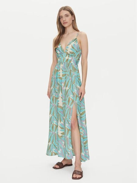 ONLY Sukienka letnia Ayo 15349299 Zielony Regular Fit. Zielone sukienki damskie ONLY, na lato, s, bez wzorów, z wiskozy, bez kołnierzyka, bez ramiączek. Za 179.99 zł.