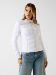 Guess Kurtka przejściowa W6RL02 WJ492 Biały Regular Fit. Białe kurtki damskie Guess, xxl, z aplikacjami, z syntetyku, bez kaptura. Za 695.00 zł.