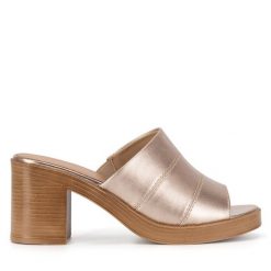 Klapki Lasocki. Żółte klapki damskie Lasocki, bez wzorów, bez obcasa, bez zapięcia. Za 169.99 zł.