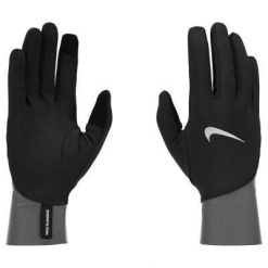 Rękawiczki do biegania męskie Nike Pacer Midweight. Czarne rękawiczki męskie Nike, bez wzorów. Za 99.65 zł.