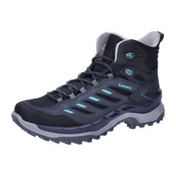 Buty trekkingowe damskie Lowa Innovo Mid Gtx. Niebieskie obuwie trekkingowe damskie Lowa, z materiału, bez zapięcia. Za 949.00 zł.