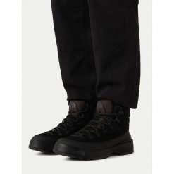 Trzewiki The North Face. Czarne botki męskie The North Face, bez wzorów, bez obcasa, bez zapięcia. Za 649.99 zł.