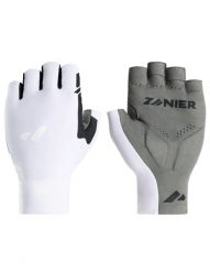 Rękawiczki rowerowe Zanier Race Pro. Białe rękawiczki męskie Zanier, bez wzorów, z materiału. Za 134.99 zł.