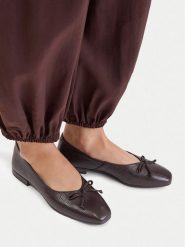 Lasocki Baleriny CEO-RST-ROMI-105 Brązowy ciemny. Brązowe balerinki damskie Lasocki, bez wzorów, ze skóry, bez obcasa, bez zapięcia. Za 179.99 zł.