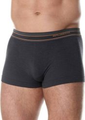 Brubeck BX10870 Bokserki męskie ACTIVE WOOL grafitowy XXL. Szare bokserki męskie Brubeck, bez wzorów. Za 105.92 zł.