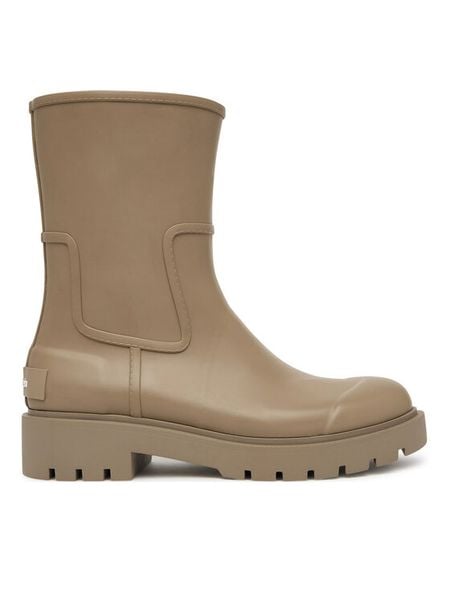 Calvin Klein Jeans Kalosze Mid Rainboot Rubber YW0YW02004 Brązowy. Brązowe kalosze damskie Calvin Klein Jeans, bez wzorów, z jeansu, bez zapięcia. Za 489.99 zł.