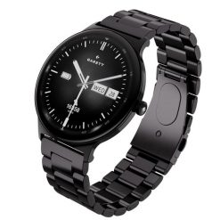 Smartwatch Garett Quantum czarny stalowy. Czarne krokomierze GARETT. Za 299.00 zł.