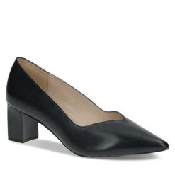 Półbuty Caprice. Niebieskie półbuty damskie Caprice, bez wzorów, bez obcasa, na obcasie, bez zapięcia. Za 269.99 zł.