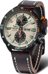 Zegarek Vostok Europe Zegarek męski 6S11-320C677 brązowy. Brązowe zegarki męskie Vostok Europe, bez wzorów. Za 2,880.00 zł.