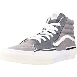 Tenisówki Vans Model Sk8-hi Reconstruct Kolor Szary. Szare trampki męskie Vans, bez wzorów, ze skóry, bez zapięcia. Za 468.10 zł.