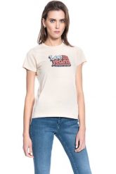 DAMSKI T-SHIRT LEE CREW NECK TEE BLEACHED SAND L41LYGOC 112109072. T-shirty damskie Lee, l, bez wzorów, bez kołnierzyka, bez ramiączek. Za 69.99 zł.