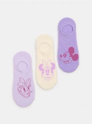 Skarpetki stopki 3 pack Minnie Mouse - wielobarwny. Skarpetki damskie Sinsay, bez wzorów. Za 12.99 zł.