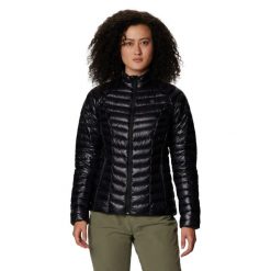 Damska kurtka turystyczna Mountain Hardwear Ghost Whisperer/2. Czarne kurtki sportowe damskie MOUNTAIN HARDWEAR, bez wzorów, z puchu, bez ramiączek, bez kaptura, trekkingowe. Za 1,695.50 zł.