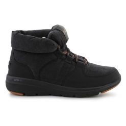 Buty Skechers Glacial Ultra Trend Up 144194-BLK membrana czarne. Czarne śniegowce damskie z materiału, bez zapięcia. Za 490.22 zł.