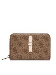 Guess Portfel Yvonne Logo Slg SWSG23 78140 Beżowy ciemny. Brązowe portfele damskie Guess, ze skóry. Za 264.99 zł.