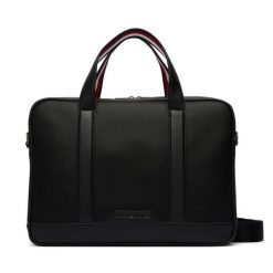 Torba na laptopa Tommy Hilfiger. Czarne torby na laptopa damskie Tommy Hilfiger, bez wzorów. Za 699.99 zł.