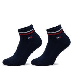 Skarpety krótkie Tommy Hilfiger. Niebieskie skarpetki damskie Tommy Hilfiger, bez wzorów. Za 39.99 zł.