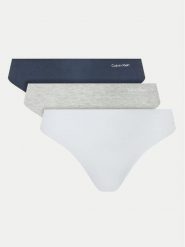 Calvin Klein Underwear Komplet stringów Thong 3Pk 000QD5219E Kolorowy. Majtki damskie Calvin Klein Underwear, z bawełny. Za 139.99 zł.