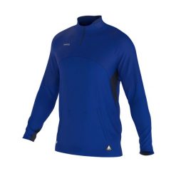 Bluza piłkarska Kipsta CLR półsuwak. Niebieskie bluzy męskie KIPSTA, xl, bez wzorów, z materiału, sportowe, bez ramiączek, bez kaptura. Za 149.99 zł.