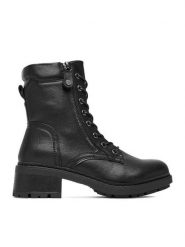 Clara Barson Trzewiki CEO-WS6396-05 Czarny. Czarne botki damskie Clara Barson, bez wzorów, z materiału, bez obcasa, na płaskiej podeszwie, bez zapięcia. Za 109.99 zł.