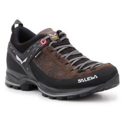 Buty trekkingowe damskie Salewa WS Mtn Trainer. Brązowe obuwie trekkingowe damskie Salewa, z materiału, bez zapięcia. Za 759.99 zł.