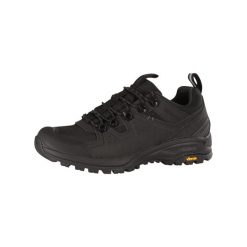 Buty trekkingowe niskie unisex Alpine Pro Omere Vibram. Czarne buty zimowe męskie Alpine Pro, bez wzorów, przed kostkę, bez obcasa, bez zapięcia. W wyprzedaży za 399.00 zł.
