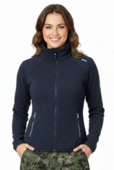 Bluza turystyczna damska CMP. Niebieskie bluzy damskie CMP, l, bez wzorów, bez ramiączek, bez kaptura. Za 244.05 zł.