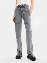 Desigual Jeansy Mackenzie 24SWDD56 Szary Straight Fit. Szare jeansy damskie Desigual, bez wzorów, z bawełny. Za 489.99 zł.