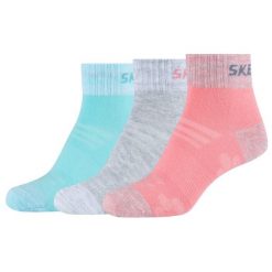Skarpetki sportowe damskie 3PPK Wm Mesh Ventilation Quarter Socks. Skarpetki damskie Skechers, bez wzorów, z bawełny. Za 29.99 zł.