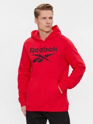Reebok Bluza Identity Fleece Stacked Logo Pullover Hoodie IM3281 Czerwony. Czerwone bluzy męskie Reebok, l, bez wzorów, z bawełny, bez ramiączek, bez kaptura. Za 149.99 zł.