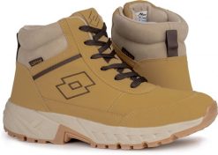 Lotto Evedal Mid Brązowe 43 2400300U-7272. Brązowe buty sportowe męskie Lotto, bez wzorów, bez zapięcia. Za 128.17 zł.