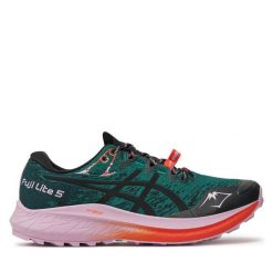 Buty do biegania Asics. Zielone obuwie sportowe damskie Asics, bez wzorów, bez zapięcia, do biegania. Za 359.99 zł.