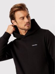 Calvin Klein Bluza Micro Logo K10K109927 Czarny Relaxed Fit. Czarne bluzy męskie Calvin Klein, m, bez wzorów, z bawełny, bez ramiączek, bez kaptura. W wyprzedaży za 289.99 zł.