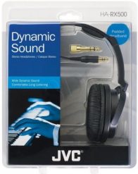 Słuchawki JVC HAR-X500E (nauszne, czarne). Czarne słuchawki nauszne Jvc. Za 83.99 zł.