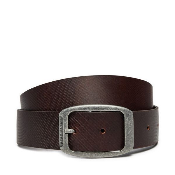 Pasek Męski Pepe Jeans. Brązowe paski męskie Pepe Jeans, z jeansu. Za 149.99 zł.