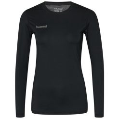 Koszulka bluzka z długim rękawe Hummel First Performance Women Jersey. Czarne bluzki damskie Hummel, l, bez wzorów, z jersey, sportowe, bez kołnierzyka, bez ramiączek. Za 118.00 zł.