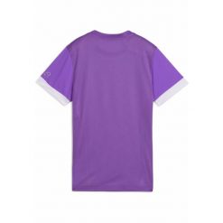 Damska koszulka do padla z grafiką INDIVIDUAL PUMA Purple Glimmer White. Białe bluzki damskie Puma, xl, bez wzorów, sportowe, bez kołnierzyka, bez ramiączek. W wyprzedaży za 104.00 zł.