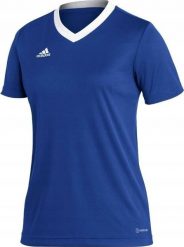 Adidas Koszulka damska adidas Entrada 22 Jsy niebieska HG3947 XL. Niebieskie bluzki damskie Adidas, xl, bez wzorów, bez kołnierzyka, bez ramiączek. Za 70.20 zł.