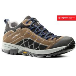 Buty Trekkingowe męskie Alpina Tropez Vibram. Brązowe trekkingi męskie Alpina, bez zapięcia. Za 450.00 zł.
