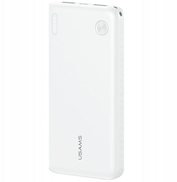 Powerbank Usams Powerbank PB83 2xUSB-A 1xUSB-C 10000mAh biały. Białe powerbanki Usams. Za 43.84 zł.