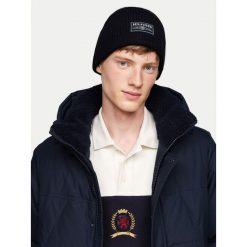 Czapka Tommy Hilfiger. Niebieskie czapki męskie Tommy Hilfiger, na zimę, bez wzorów. Za 249.99 zł.