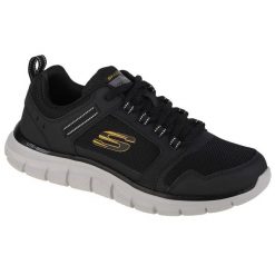 Buty sportowe Sneakersy męskie, Skechers Track-Knockhill. Czarne buty sportowe męskie Skechers, bez wzorów, z materiału, bez zapięcia, trekkingowe. Za 299.99 zł.